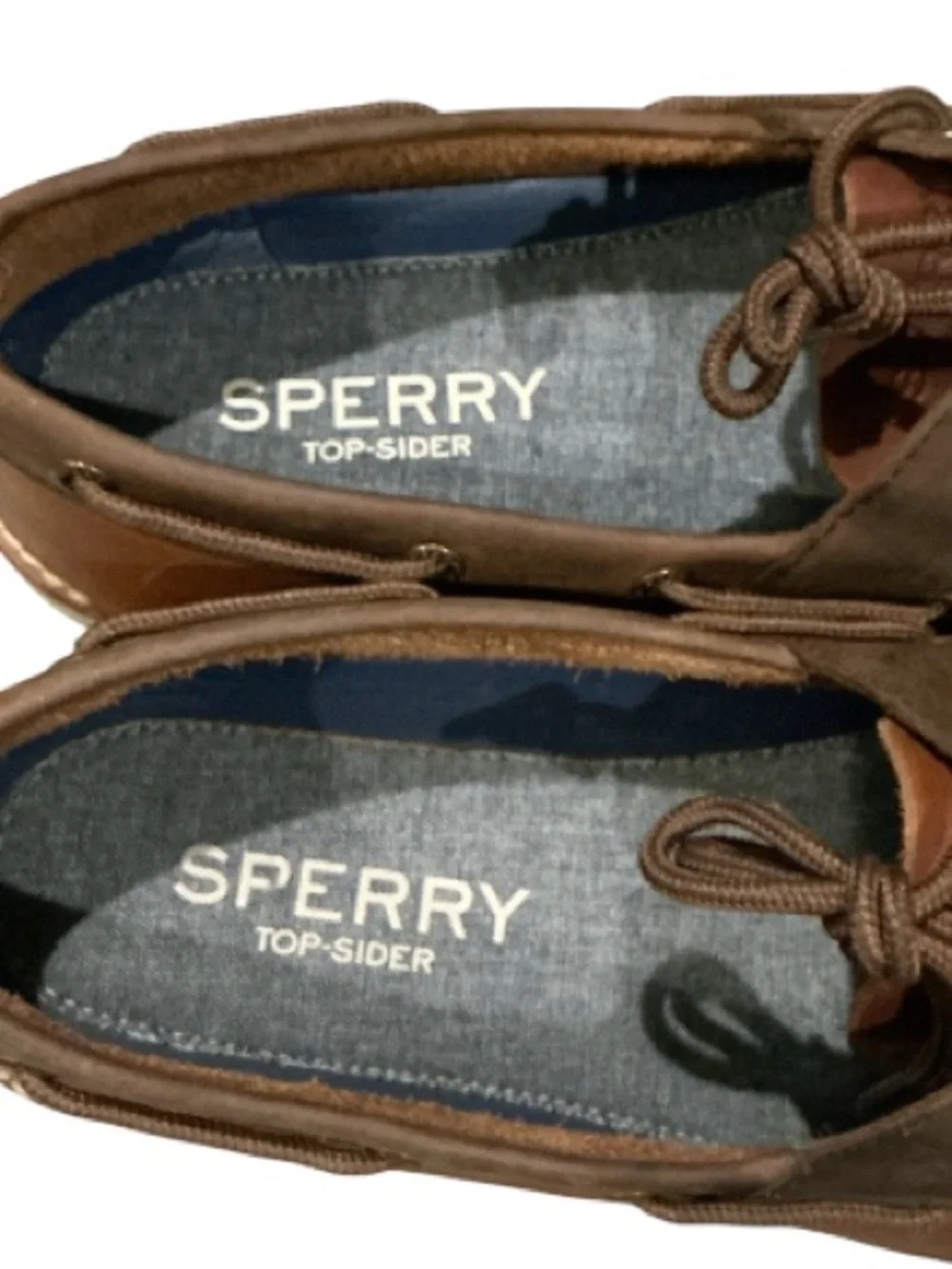 New authentic Sperry signature leather boat shoes sz 13 men’s Display
